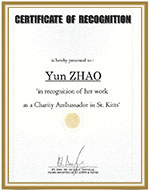 Charity Ambassador Award (St. Kitts)